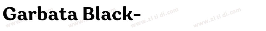 Garbata Black字体转换